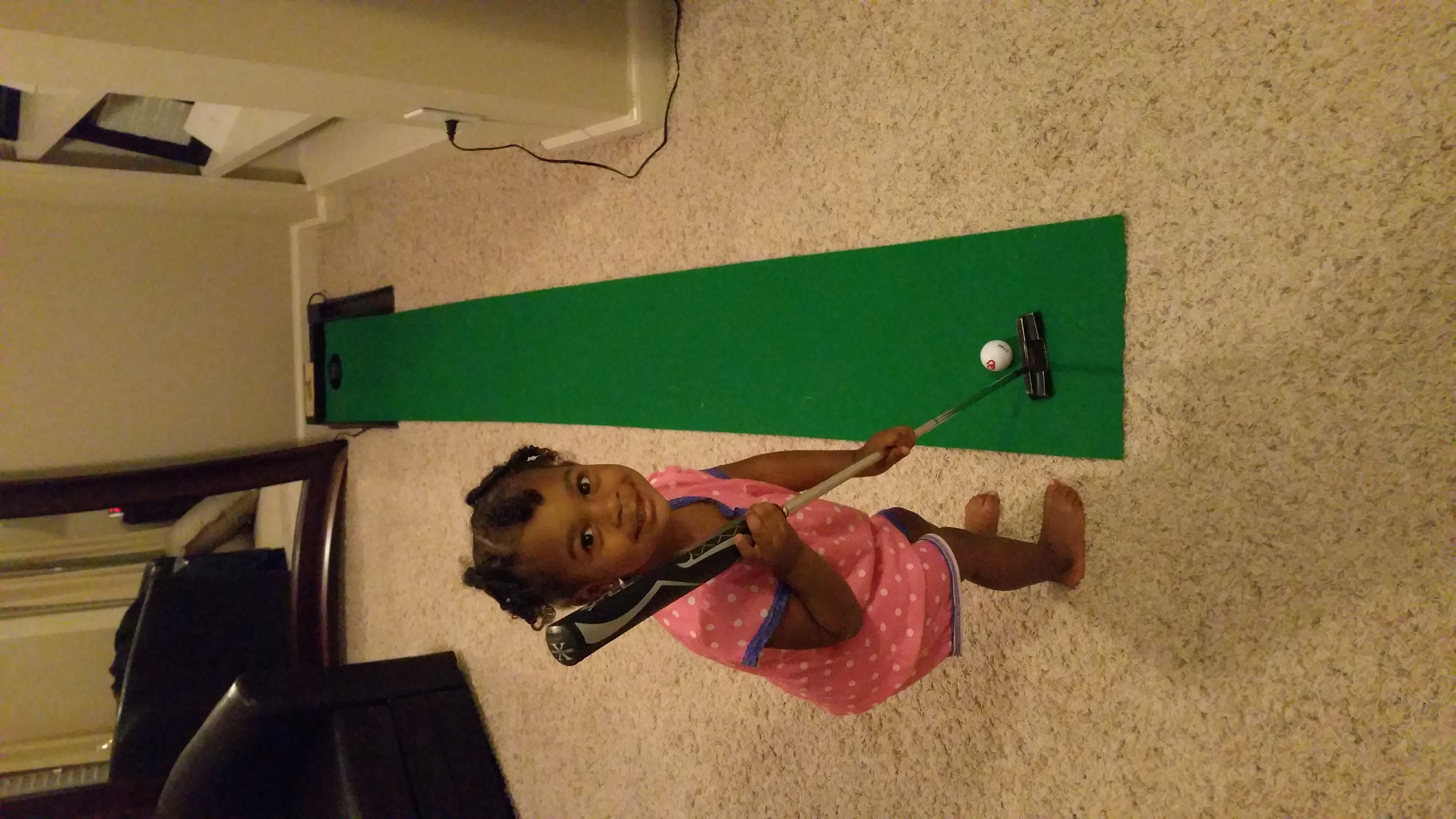Gabby Graham golf action photo