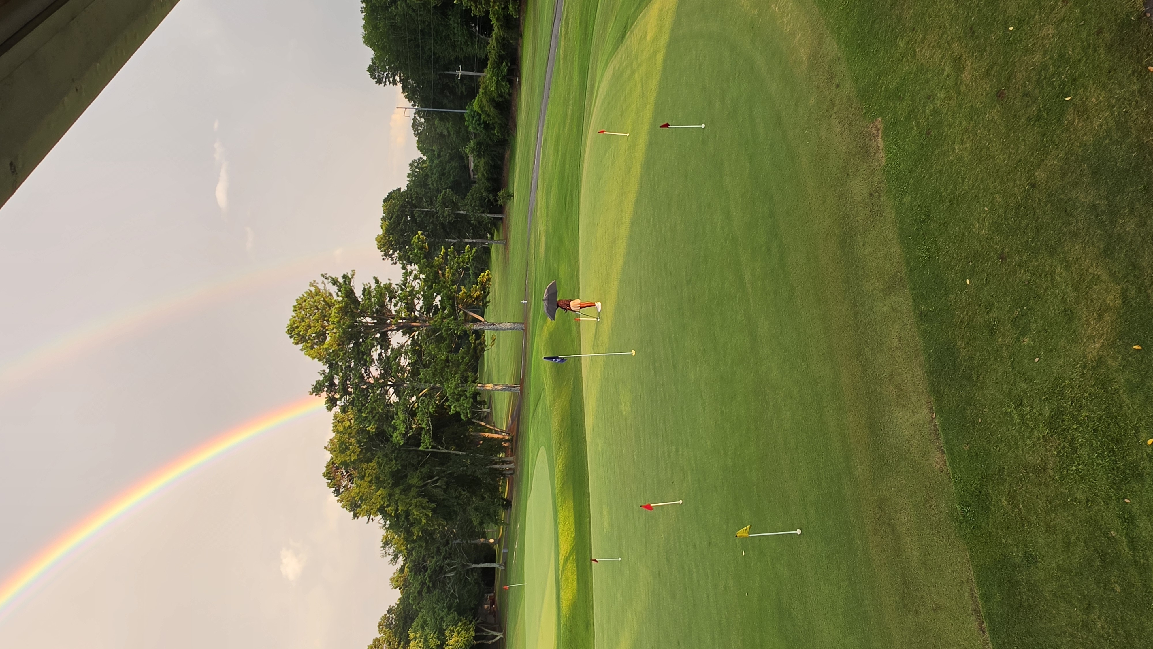 Dedication in the Rain 🌧 with a double 🌈