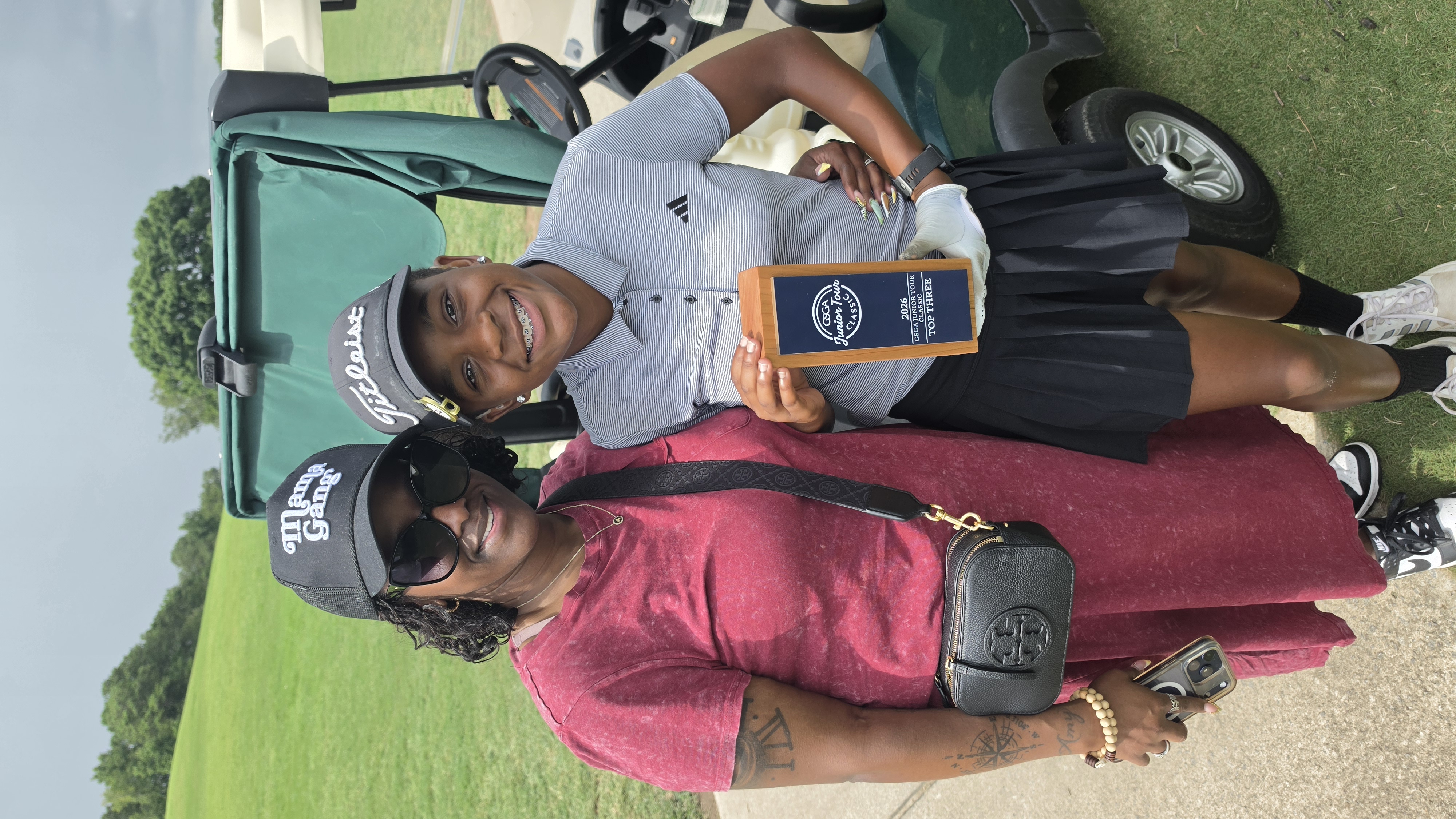 Gabby and Aunt Amy with the Hardware 🏆