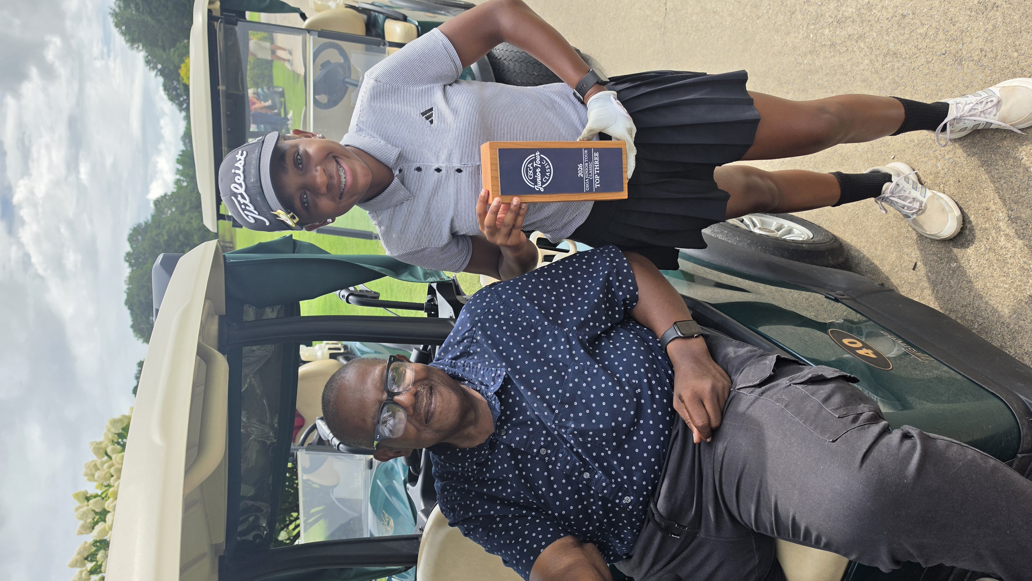 Gabby and Grandpa with the Hardware 🏆
